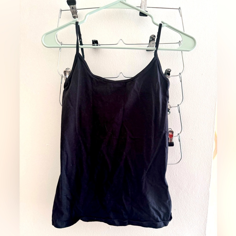 Basic black camisole cami